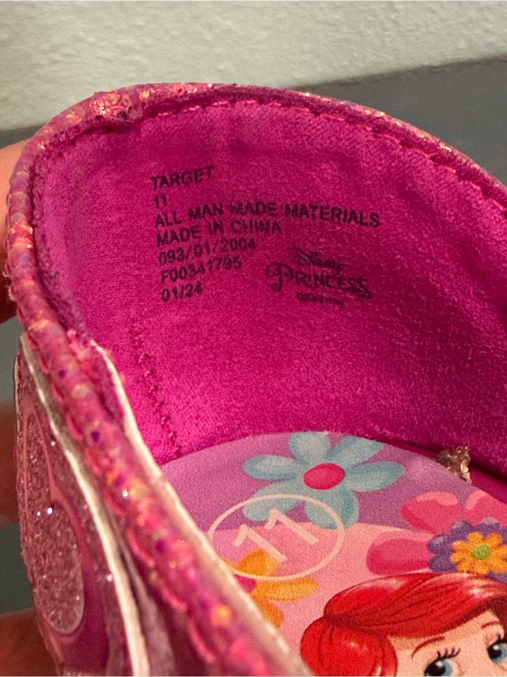 Disney Princess - Girls Sparkle Mary Jane Dress Shoes - Pink - Picture 9 of 9